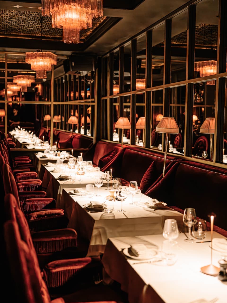 Sophisticated fine dining nightlife at a top international restaurant in Marrakech