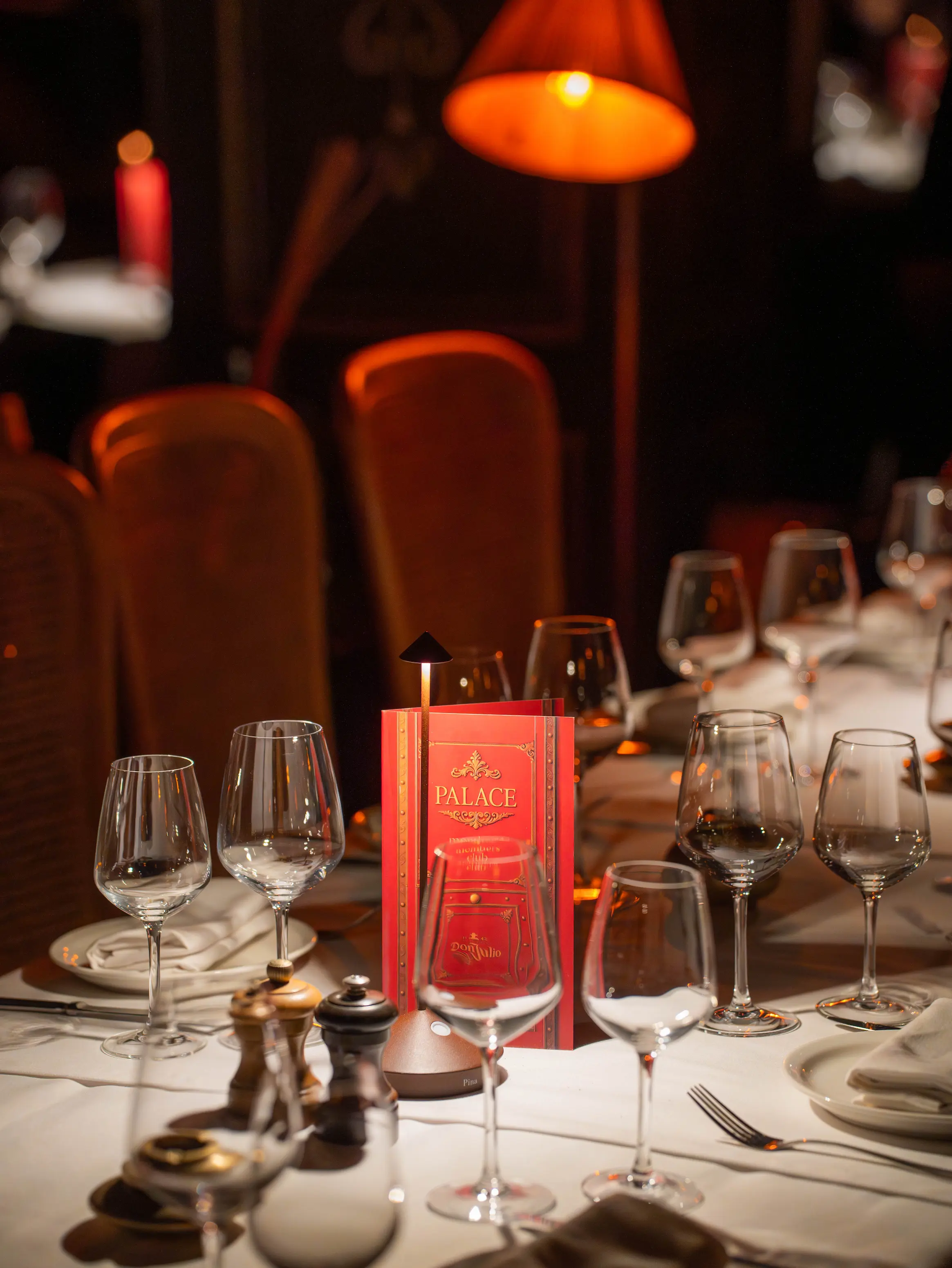 Evening arrival at Le Palace, an elegant fine dining international restaurant in Marrakech
