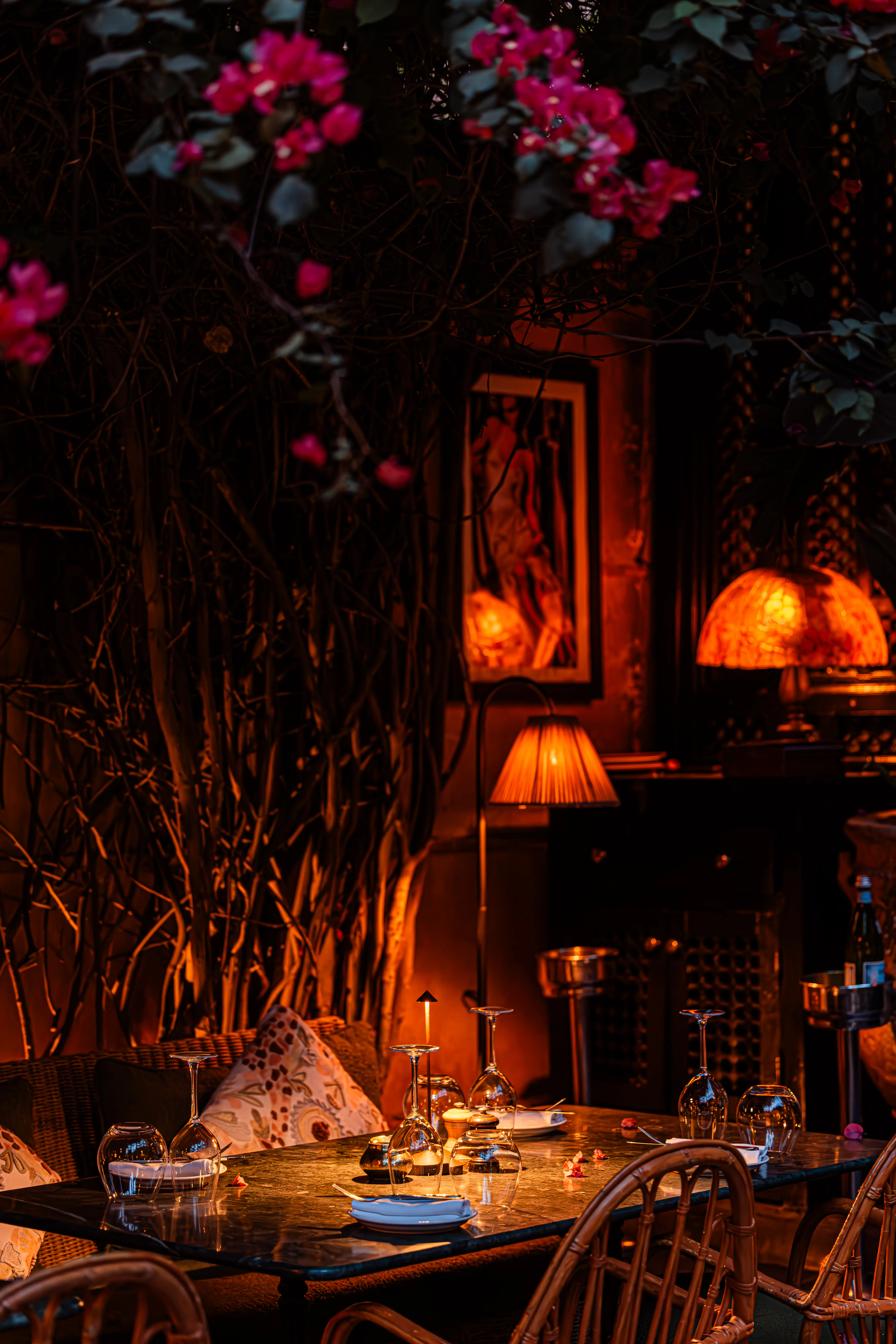 Elegant interior dining room at Le Palace Marrakech